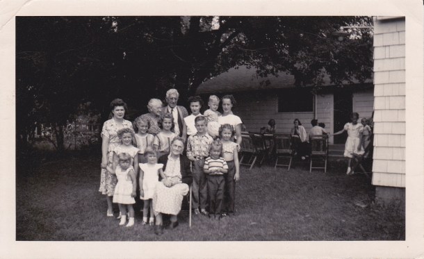"Taken on Grandma's 90th Birthday at Ray's-1951"
