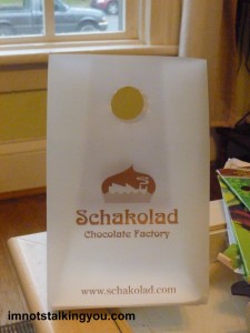 This is the empty bag from the chocolates that are long gone.  But it still smells chocolatey inside!