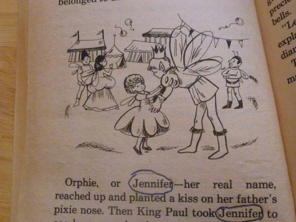 Jennifer and her father, the Pixie King, are reunited.  Illustrated by Jesse Zerner.