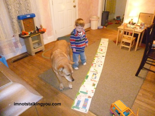 The plans of my Double Dare course.  I had lots of spare time and creativity as a child.  Teenager.