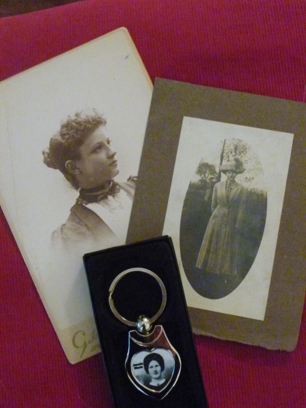 Mrs. Nora Hamilton, Jennie Wade, and unknown woman