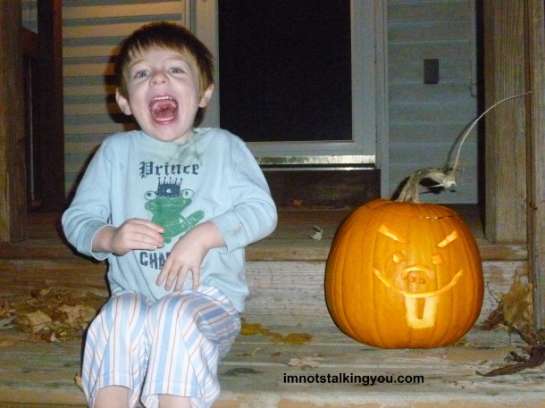 I think he might be a little scared...