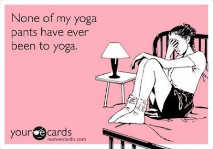 One pair HAS actually been to yoga class...