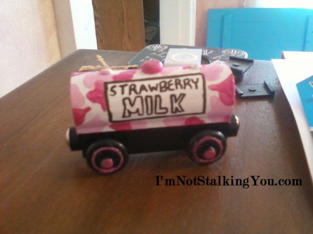 The car I designed (that the dog promptly ate).