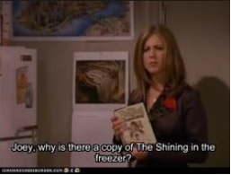 Friends Trivia: Joey puts scary books in the freezer.