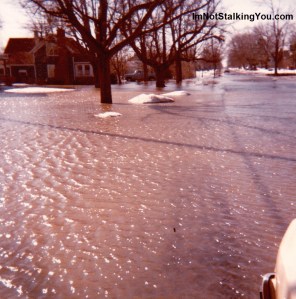 Flooded Riga Hwy, Riga, MI, 1981