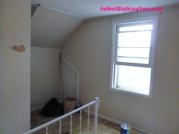 Attic hobbit door before.