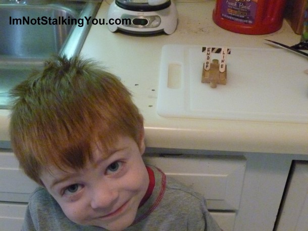 Happy boy & his buffer