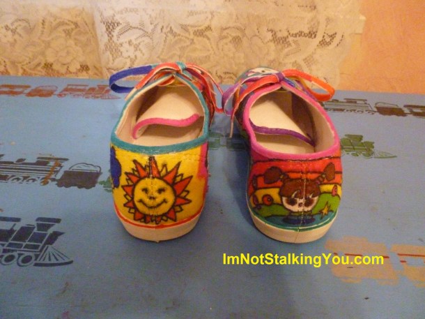 My decorated shoes-the back!