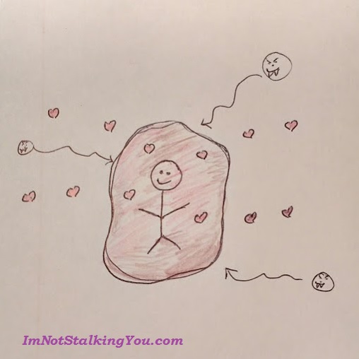 Here I am, inside my bubble!