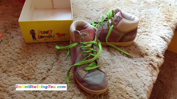 Anyone willing to pay me big bucks for these very worn but highly collectable footwear? One million? One thousand? Going once, going twice...