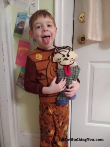 Look how happy M is with is!